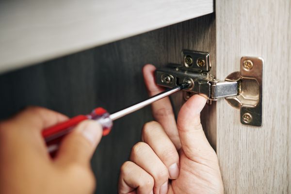 Cabinet Hinge Installation in Weatherford