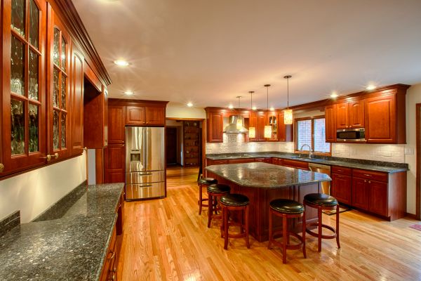 Cherry Kitchen Cabinet Repair in Weatherford