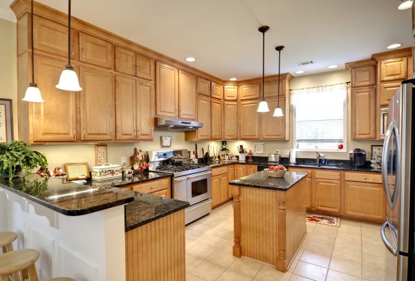 Maple Kitchen Cabinet Repair in Weatherford