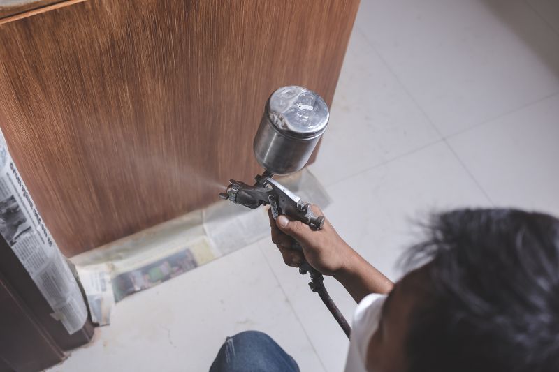 Cabinet Painting in Progress